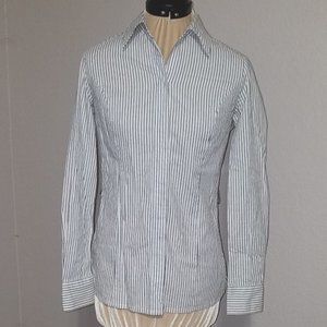 White House Black Market Striped Button-Down Shirt, Size XS